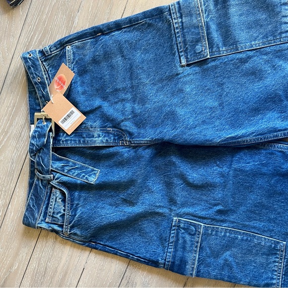 NWT, Reformation Cary Belted Cargo High Rise Slouchy Jeans - Picture 6 of 6